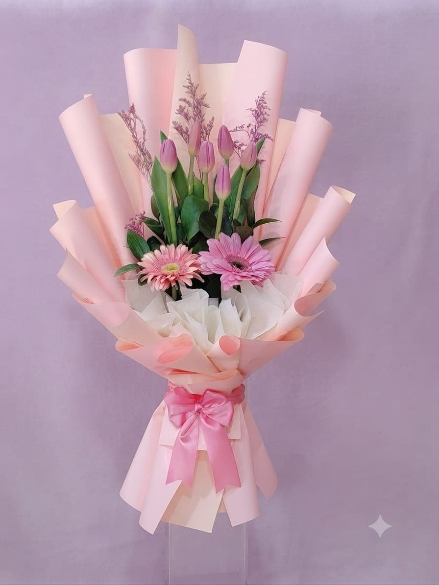Ramo de tulipanes amarillos