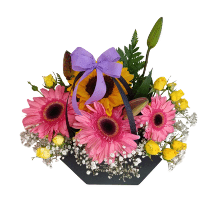 Cartera con gerberas